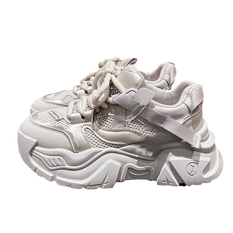 Damen Sneaker Chunky Atmungsaktives Mesh Stabile Sohle