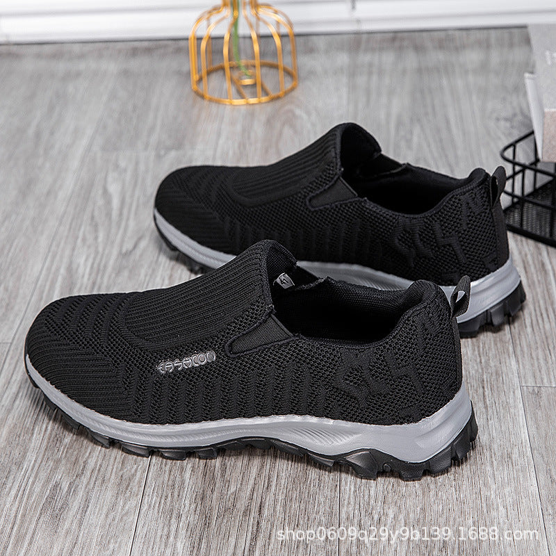 Damen Laufschuhe Atmungsaktives Mesh Bequem Slip-On Sneaker