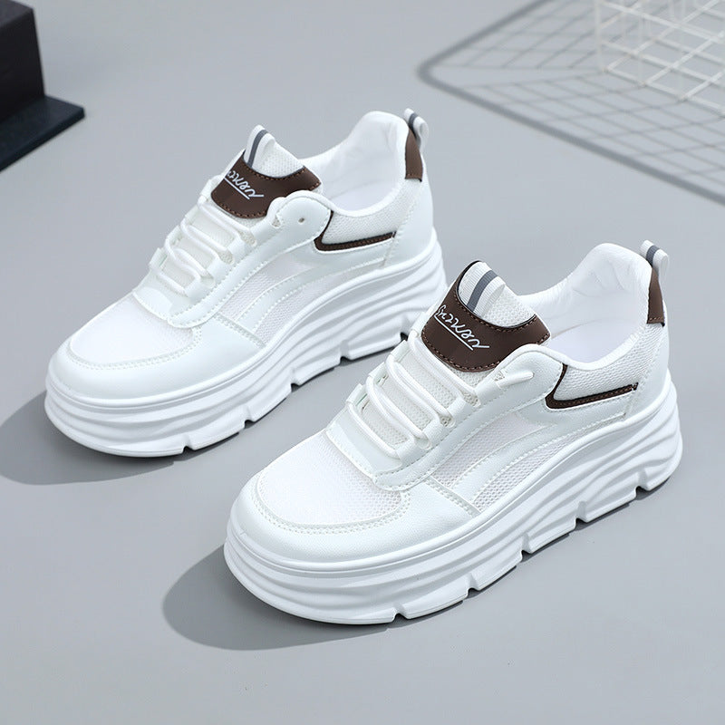 Damen Sneaker Bequem Laufsohle Hoch