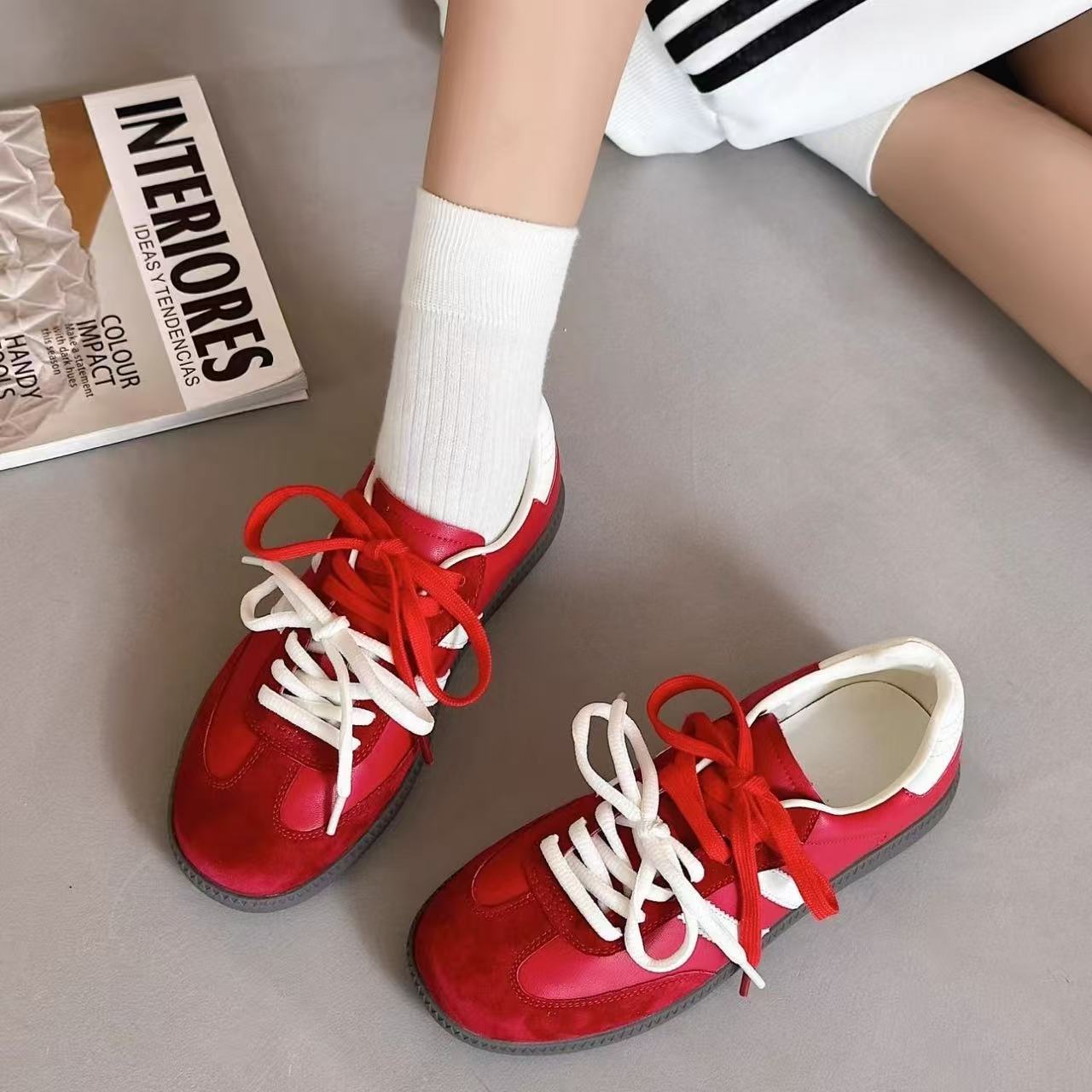 Damen Sneaker Atmungsaktives Mesh Größe 36-41