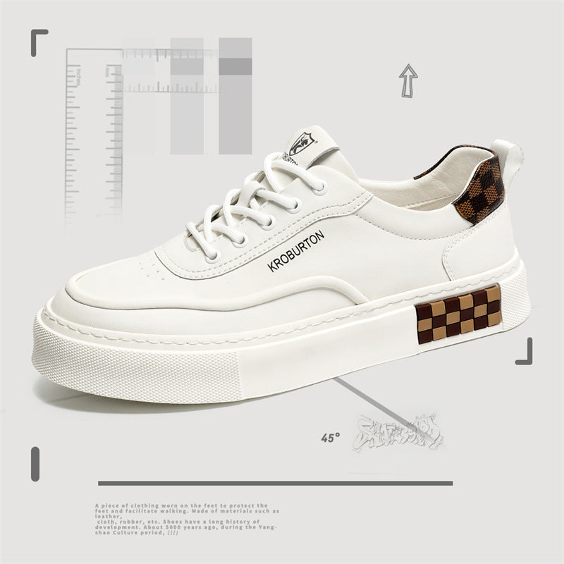 Damen Sneaker Sportlich Leder Laufsohle mit Dämpfung