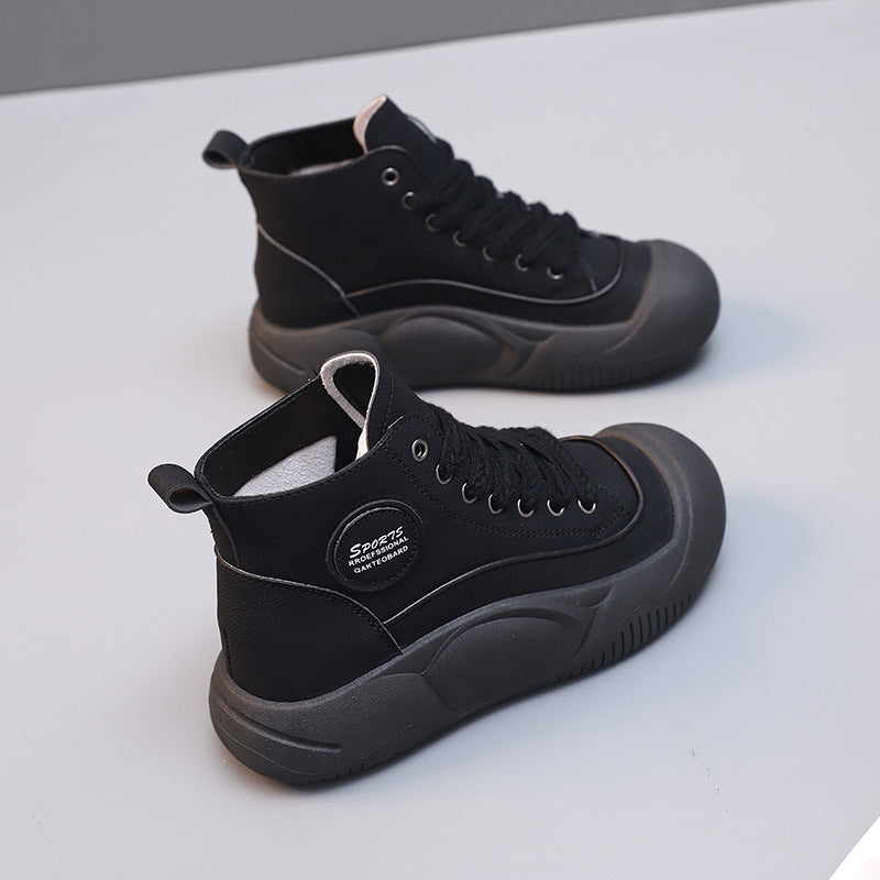 Damen Hochtop-Sneaker Komfort Rutschfest