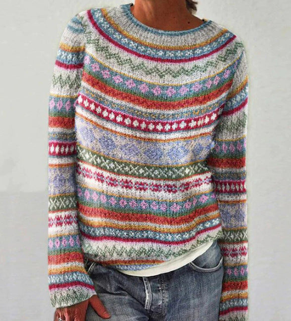 Weicher Damen Pullover Gemütlich Warm Übergröße