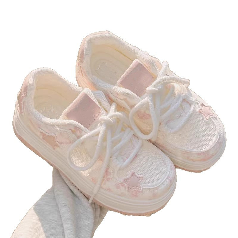Damen Sneaker Bequem Sternenmotiv