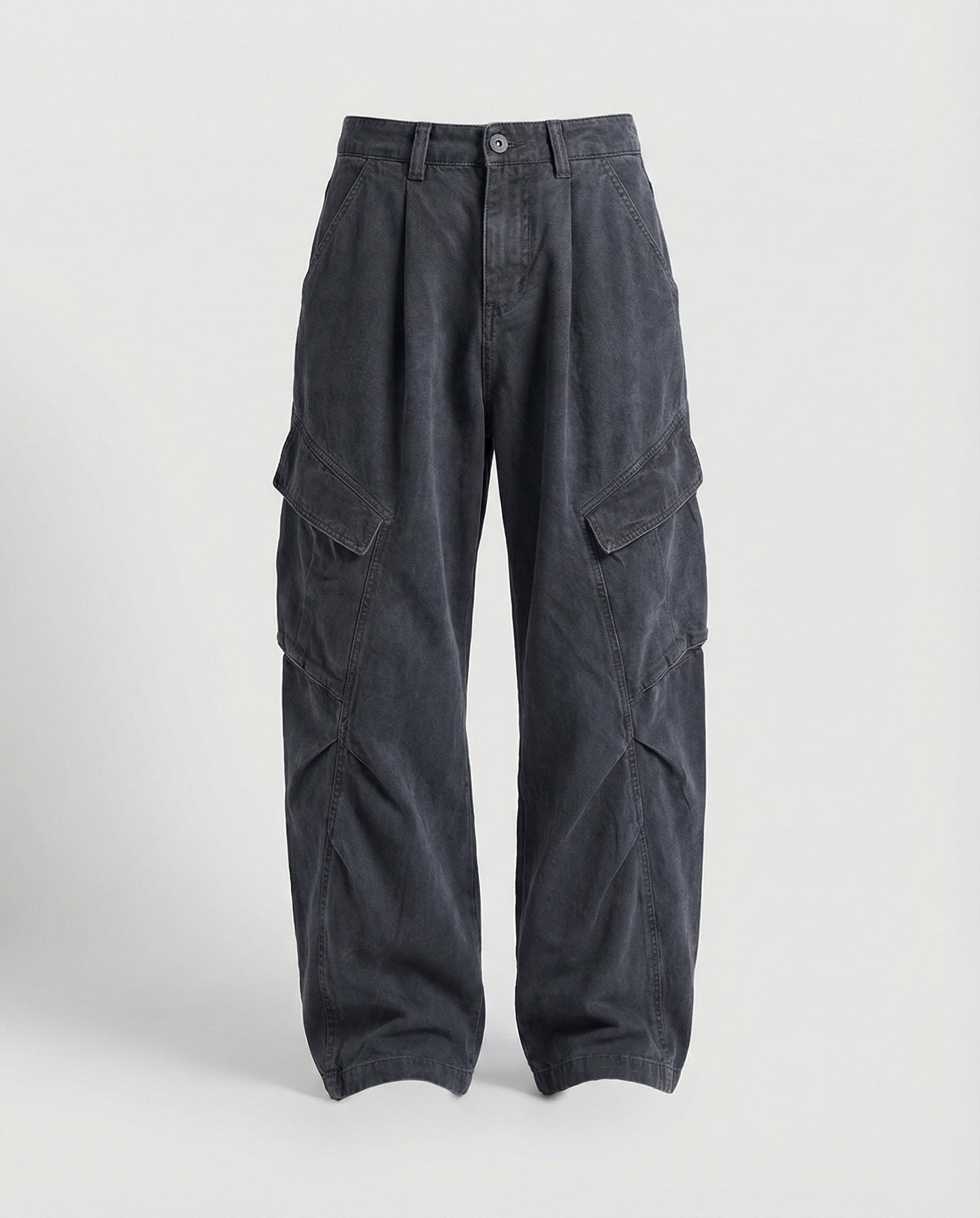 Damen Cargohose Utility Stil Weite Bein