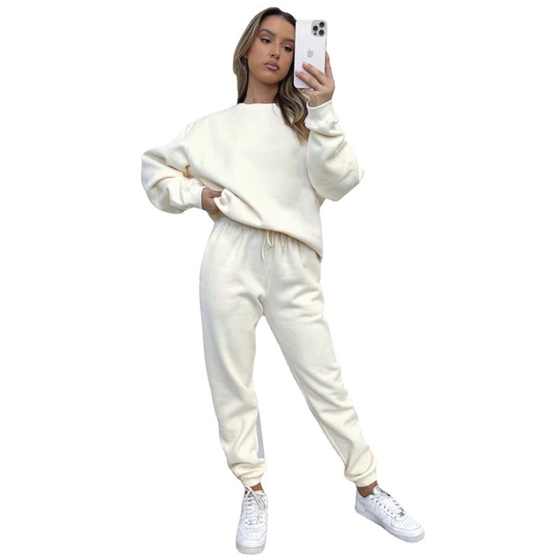 Damen Jogginganzug Sweatshirt Hose Sportlich Bequem
