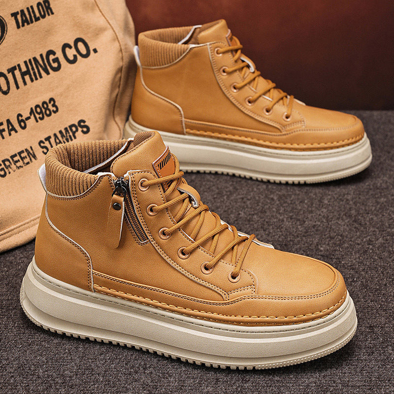 Damen High- Sneaker Robust Mit Reißverschluss