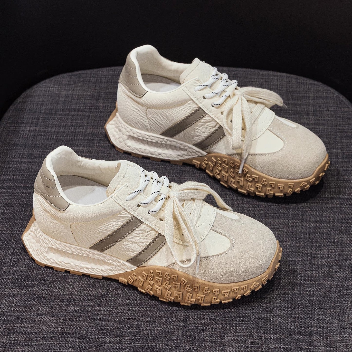Damen Sneaker Sportlich Atmungsaktiv Mit Profilsohle