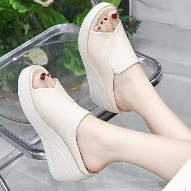 Damen Hochzeitssandalen Komfortabler Keilabsatz Schuhe