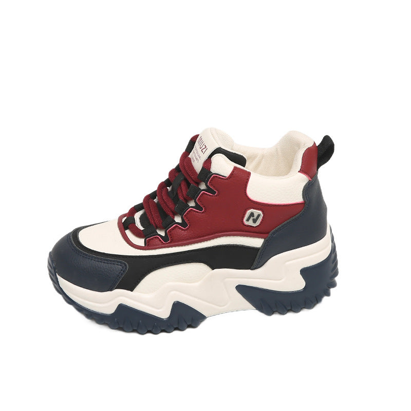Damen High Sneaker Sportlich Chunky