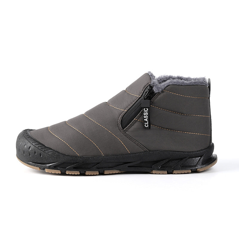 Damen Winterstiefel Gefüttert Rutschfest Klettverschluss