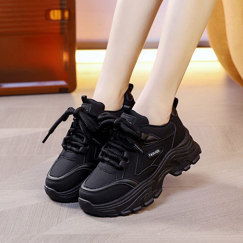 Damen Laufschuhe Sneaker Atmungsaktives Mesh Dicke Sohle