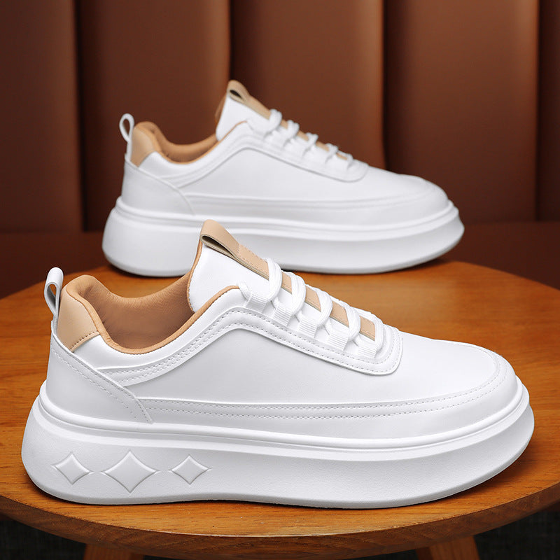 Damen Plateau Sneaker Ledersohlen Hochwertig