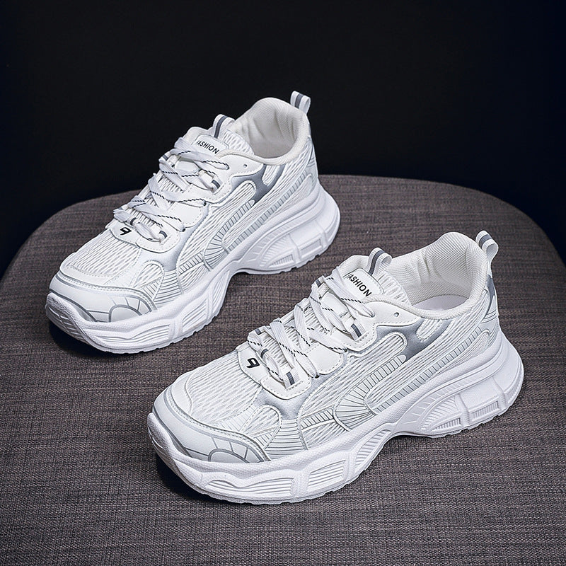 Damen Chunky Sneaker Atmungsaktives Mesh Komfortsohle