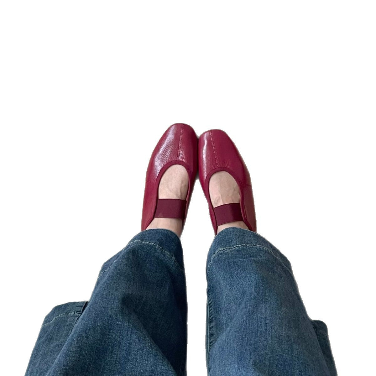 Damen Ballerinas Bequem Cut-Out Design