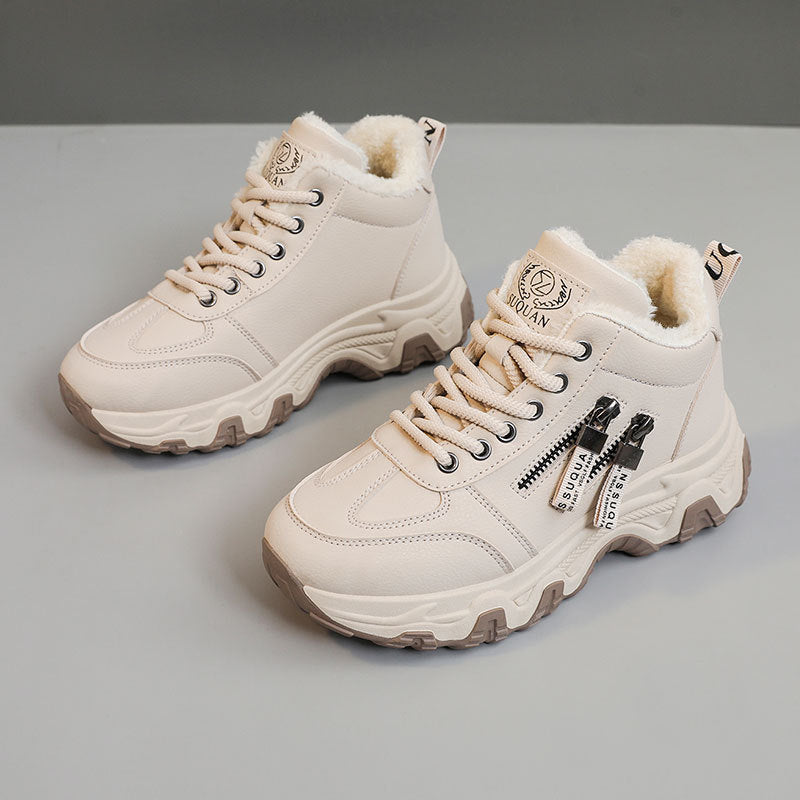 Damen High- Sneaker Gefüttert Reißverschluss