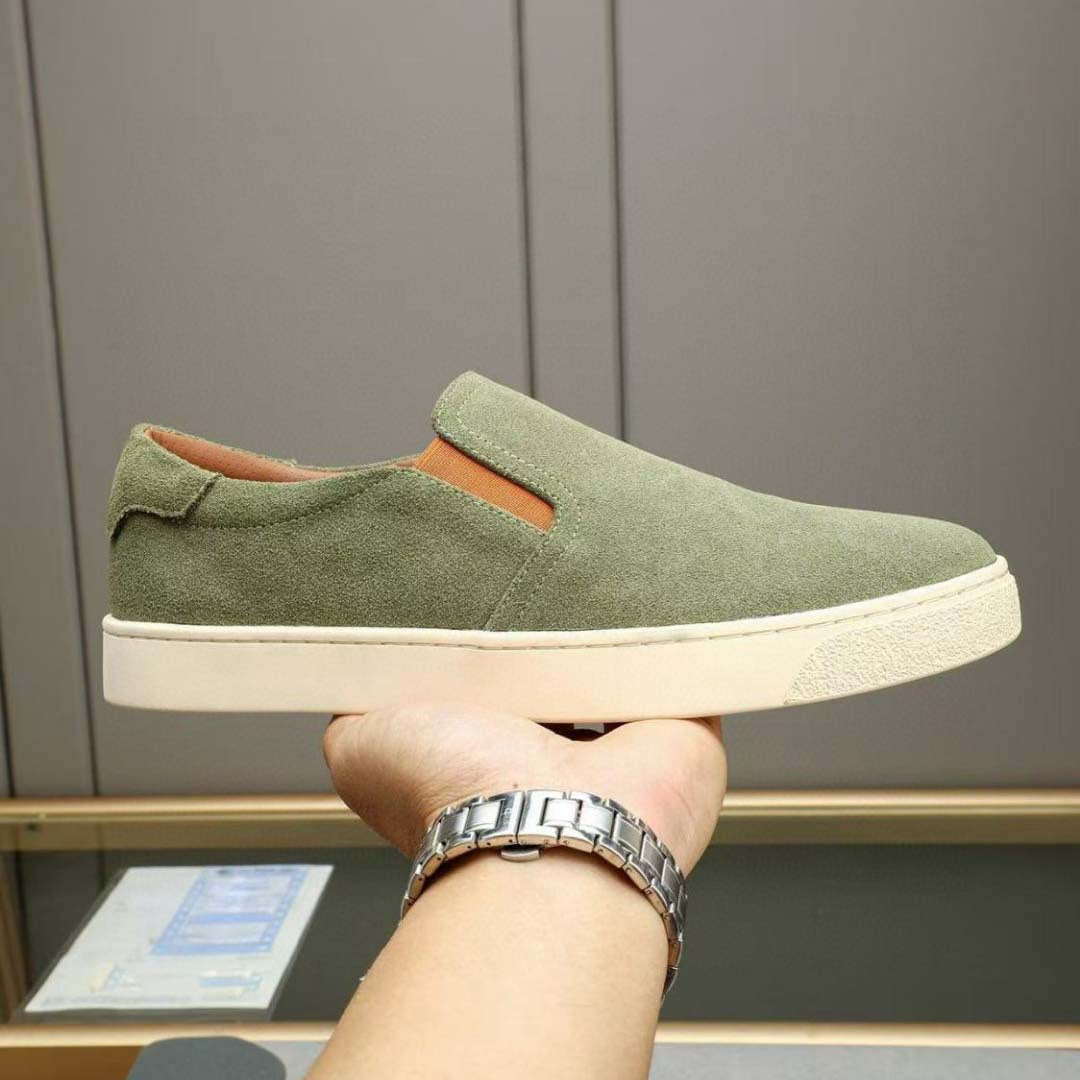 Damen Mokassinschuhe Weiches Wildleder Sneaker