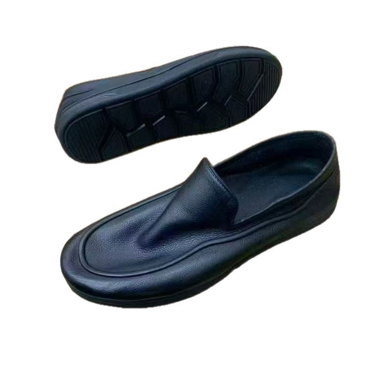Damen Ledermokassins Rutschfeste Sohle Elegantes Design