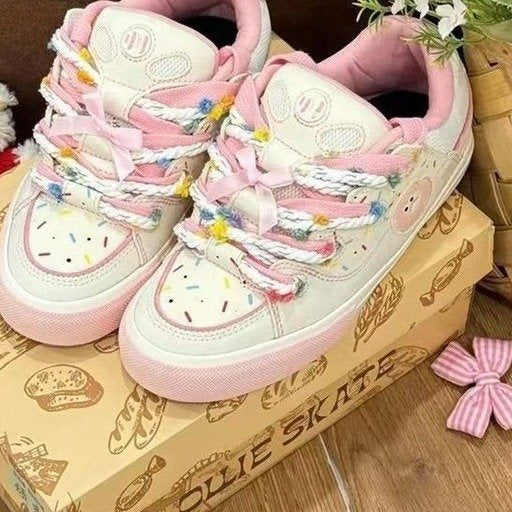 Damen Sneaker Bunt Komfortschuhe