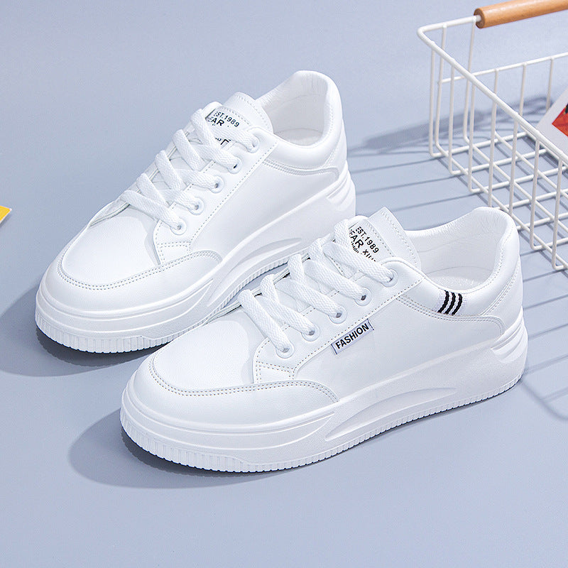 Damen Sneaker Plattform Schuhe Bequem Dicke Sohle