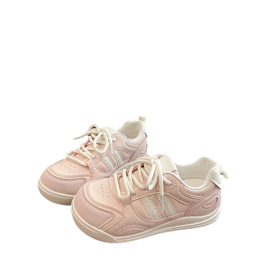 Damen Sneaker Bequem Weiches Kunstleder