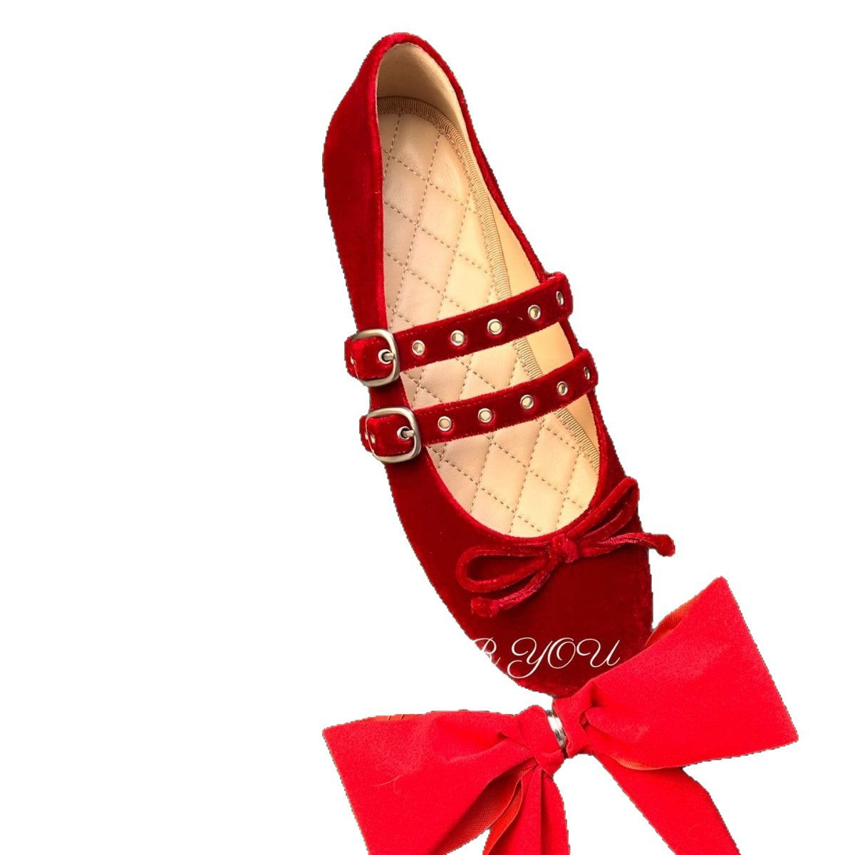 Damen Ballerinas mit Schleife Elegant