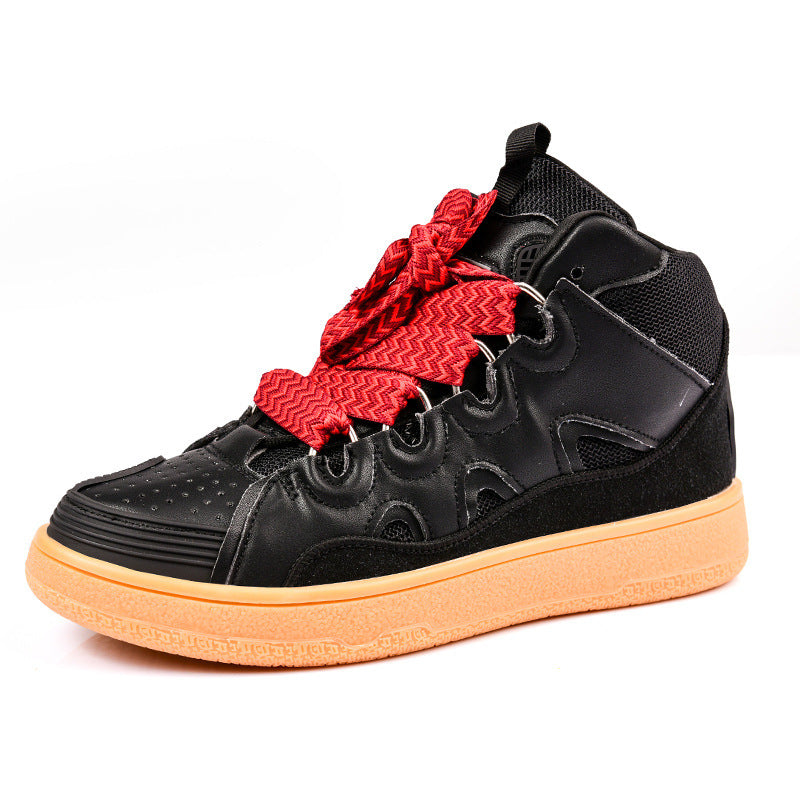 Damen High- Sneaker Mehrfarbig Schnürsystem Sportlich