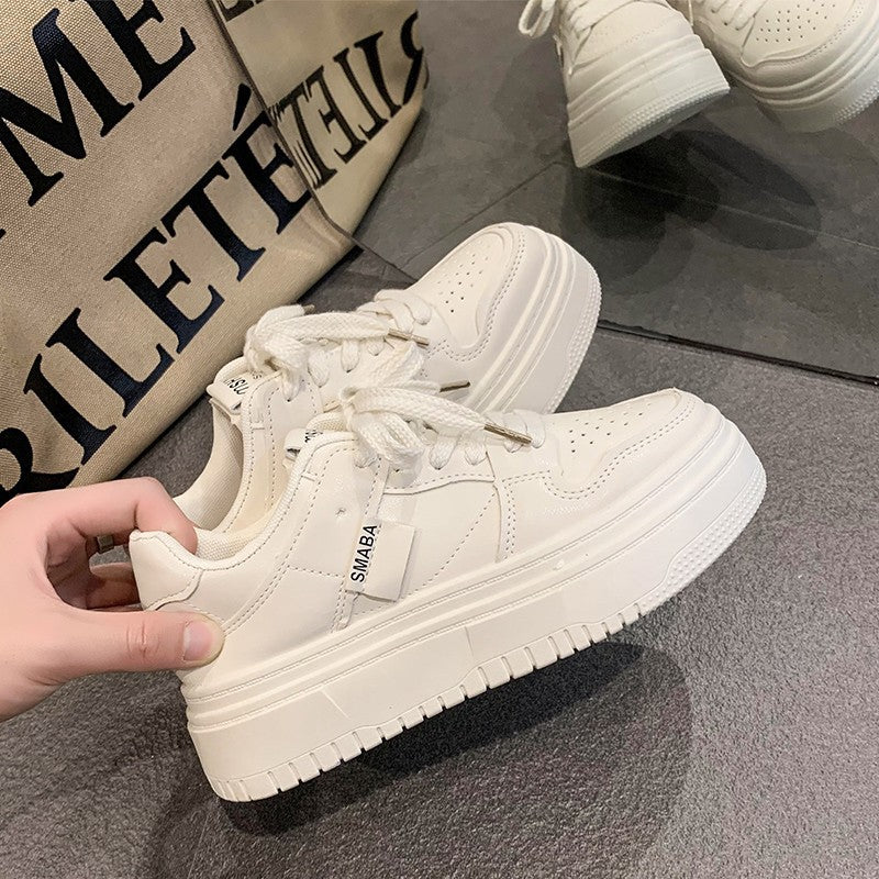 Damen Hoch Sneaker Weiches Innenfutter Elegante Schnürung