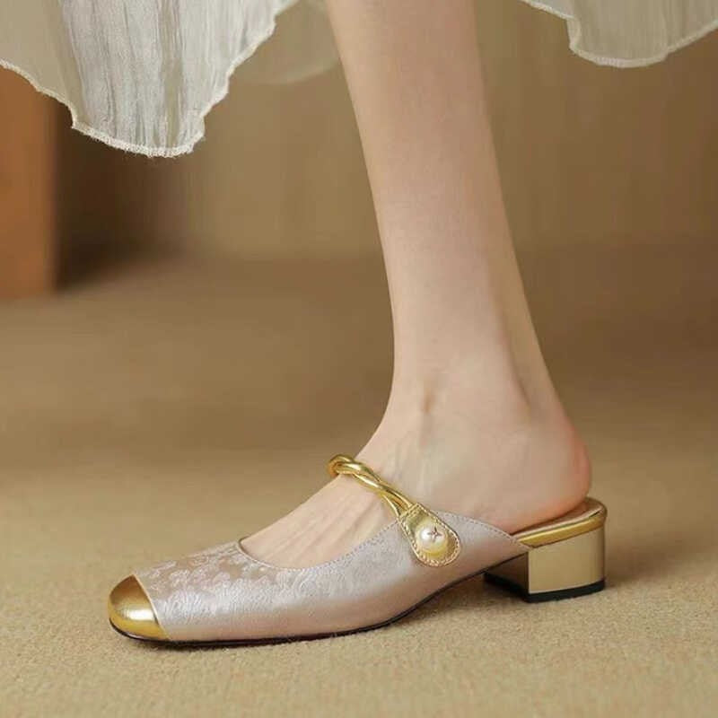 Damen Slingback Pumps Glänzend Hochhackig