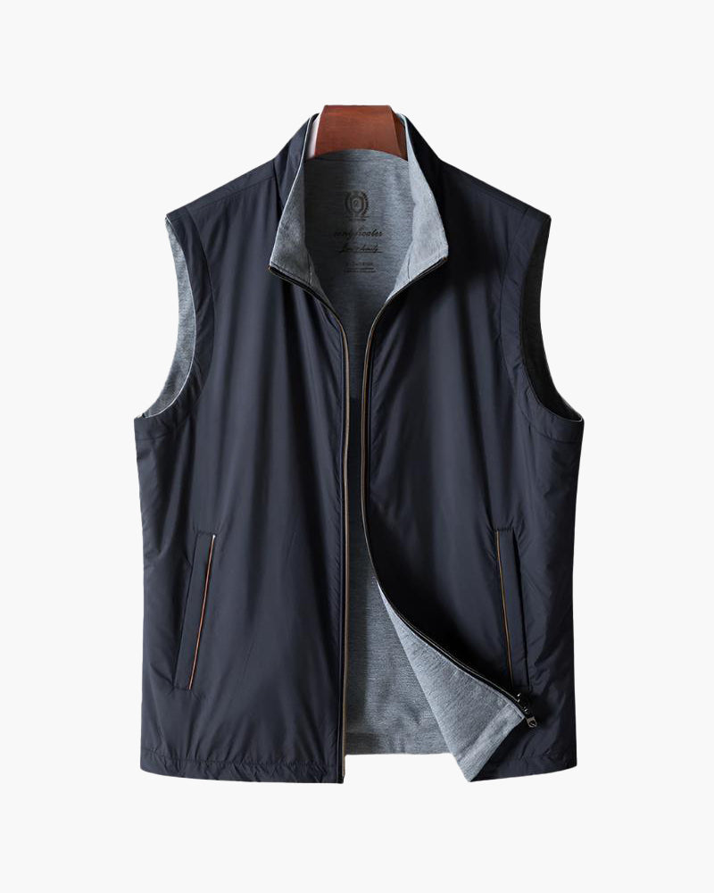 Herren Bodywarmer Schlank Reißverschluss