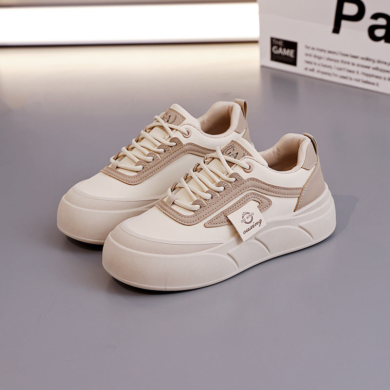 Damen Sneaker Dicke Sohle Atmungsaktives Material