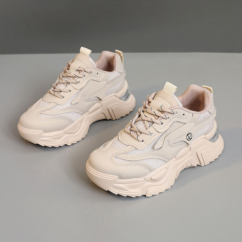 Damen Sneaker Chunky Atmungsaktives Mesh Rutschfest