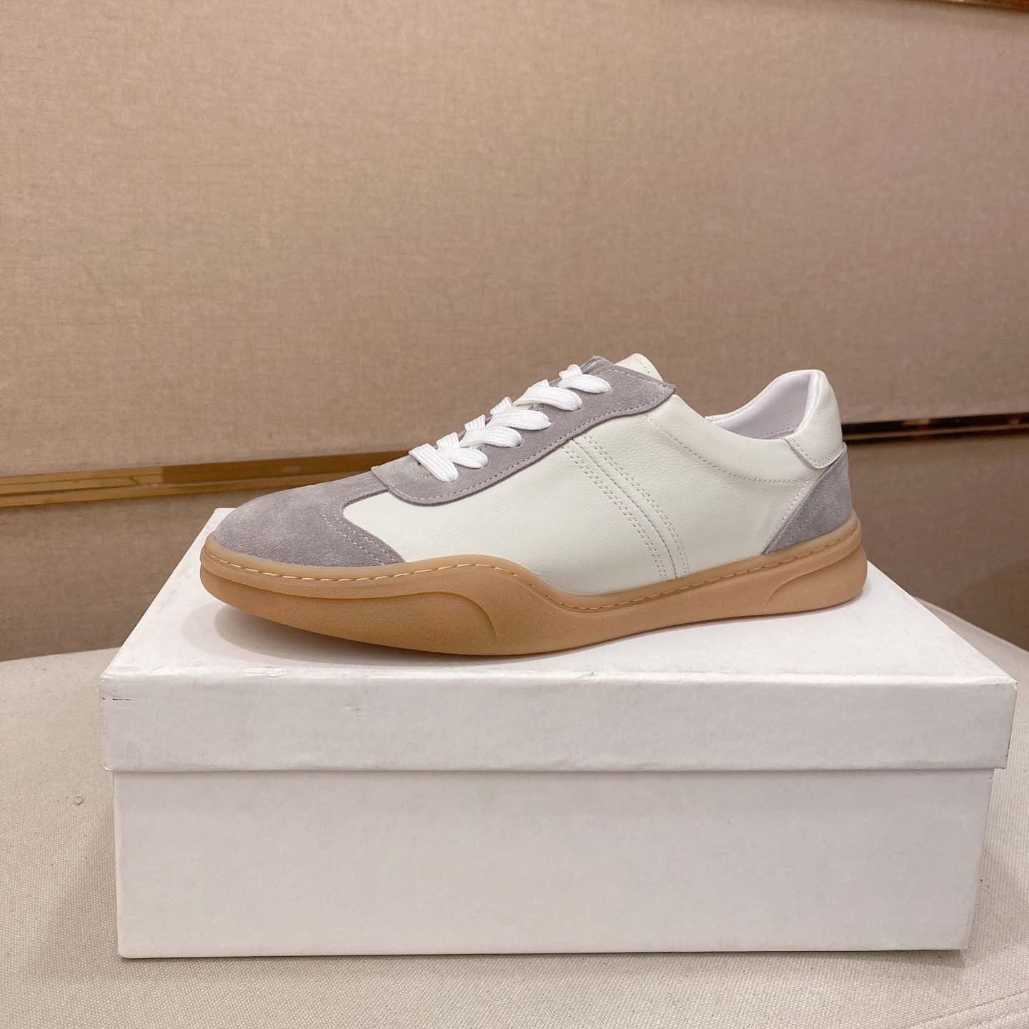 Damen Sneaker Leder Wildleder Schuhe