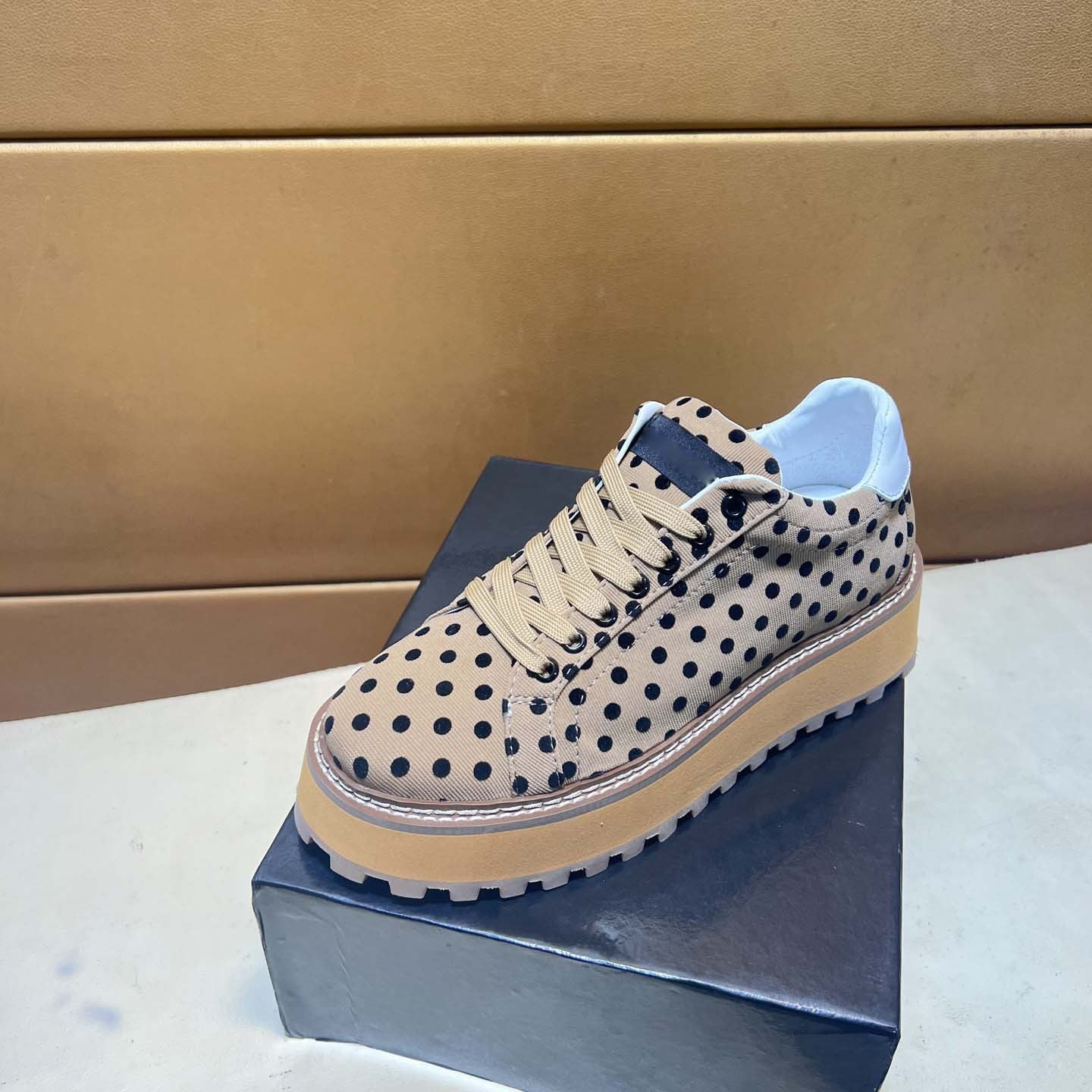 Damen Sneaker Tweed Optik Bequem Sportlich