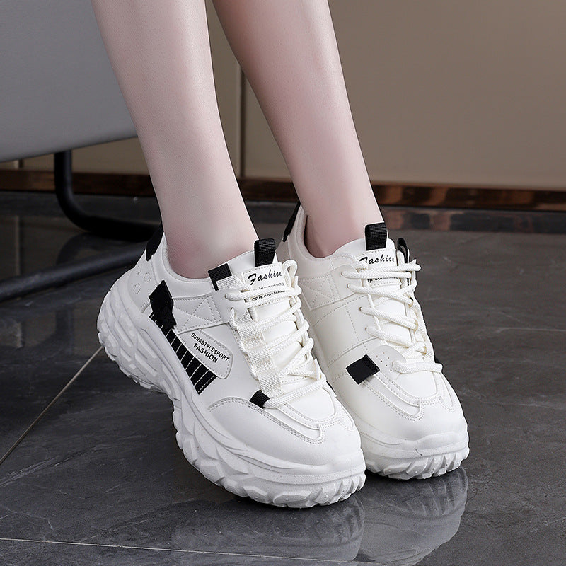 Damen Laufschuhe Bequem Dicksohlige SportSchuhe