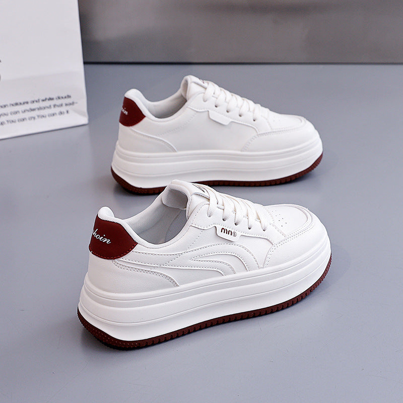 Damen Sneaker Plattform Sportlich Bequem