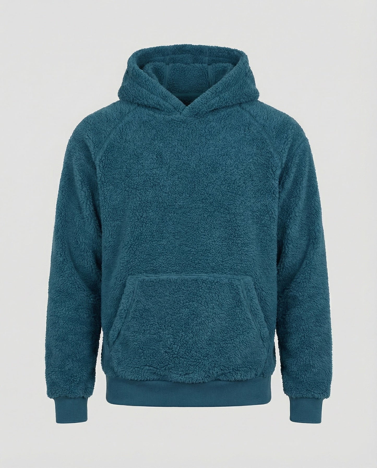 Herren Teddy-Pullover Weich Mit Taschen Praktisch