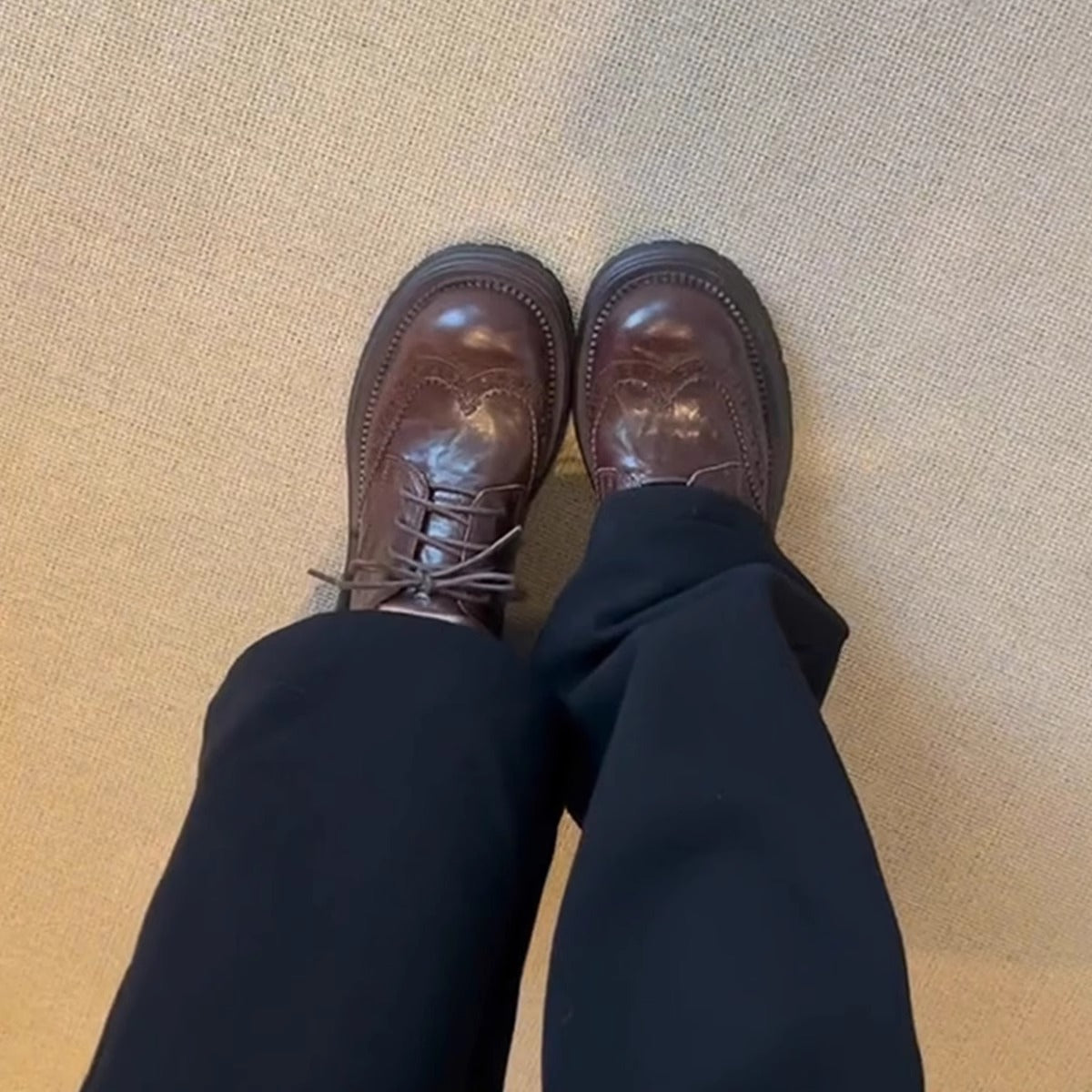 Damen Schnürschuhe Bequem Komfortabel