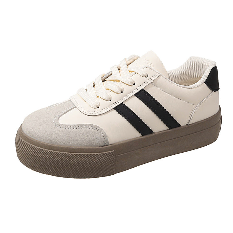 Damen Plattform Sneaker Sportlich Rutschfest