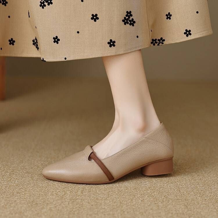 Damen Ballerinas Hochwertiges Leder