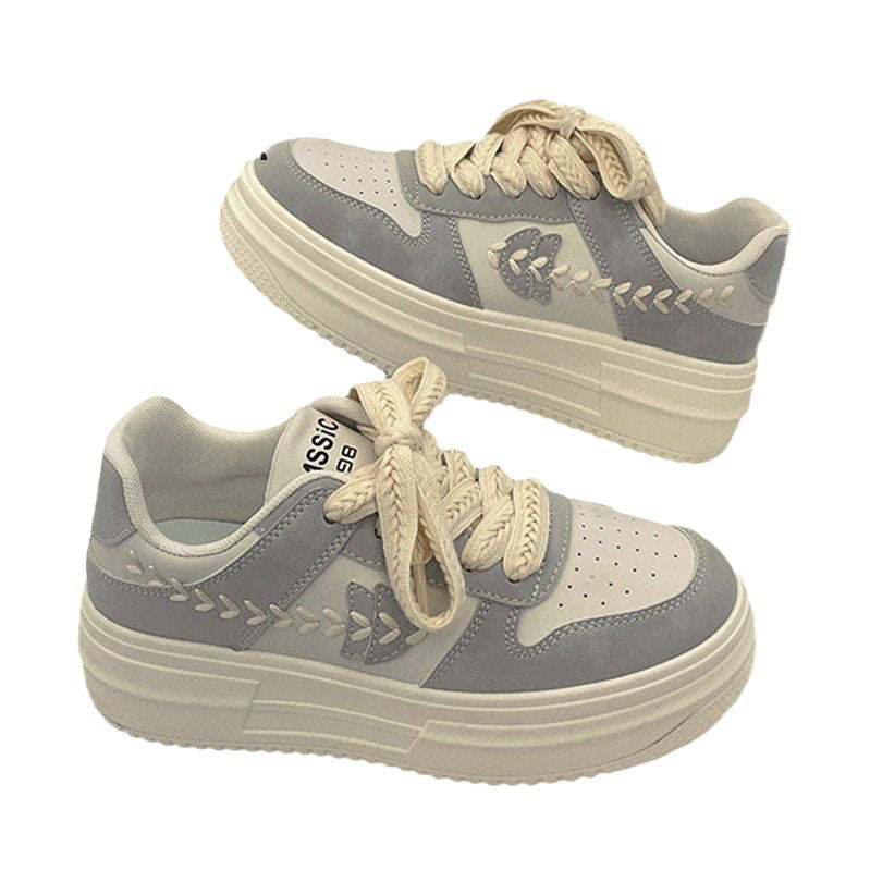Damen Chunky Sneaker Plattform Schuhe Mode