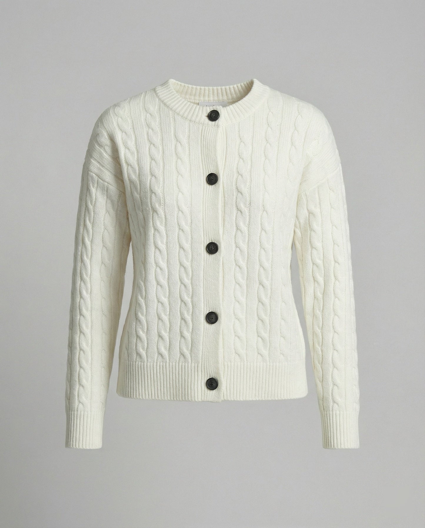 Damen Oversize Cardigan Zopfstrick Hüftlang