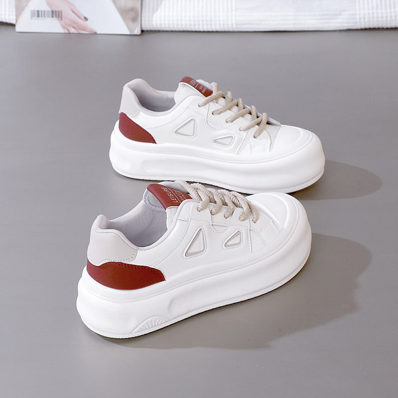 Damen Plattform Sneaker Hoch Modisch