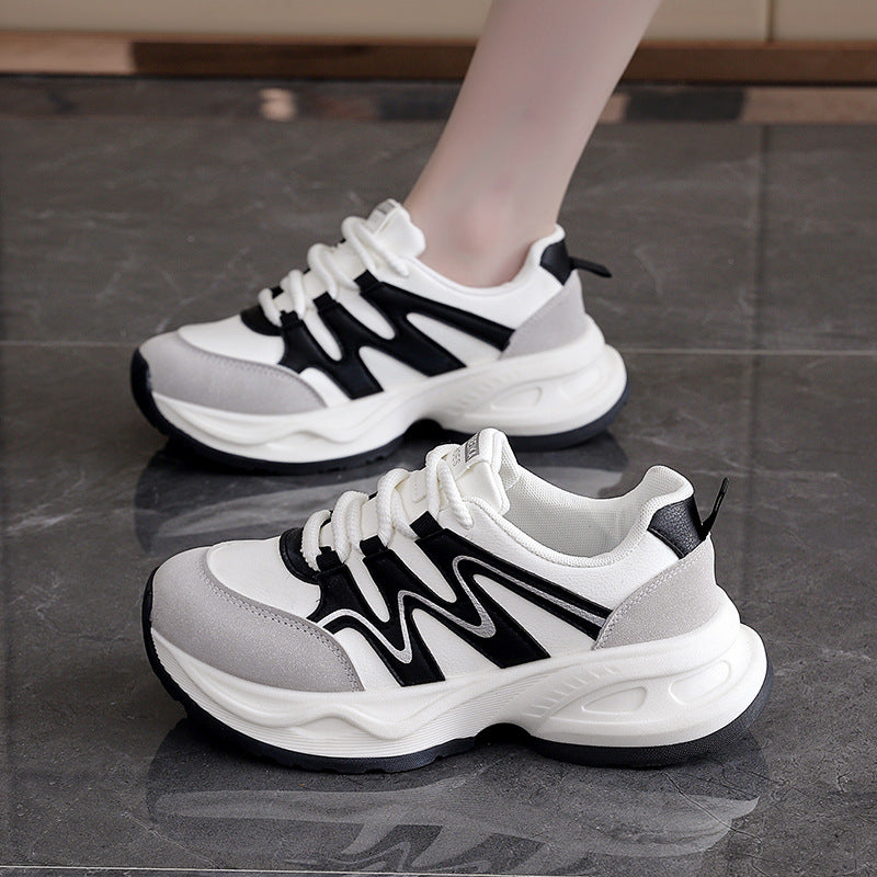 Damen Sneaker Chunky Atmungsaktives Mesh Weite Sohle