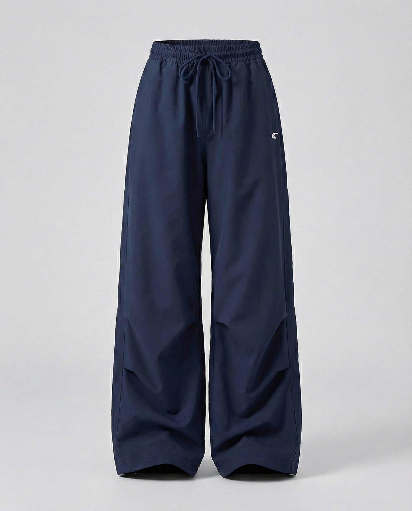 Damen Hose Weite Bein Elastik Lang