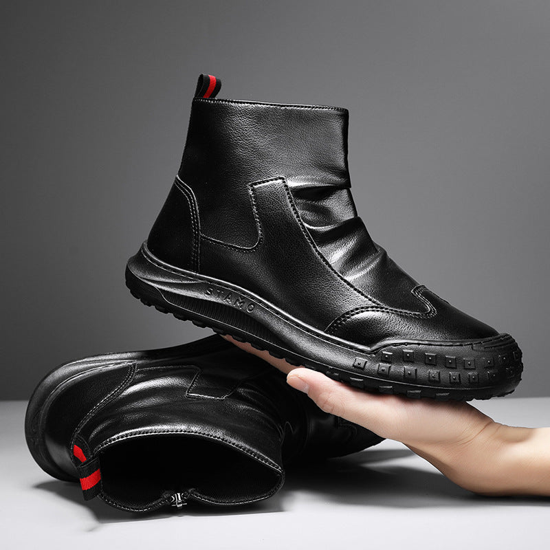 Damen Ankle Boots Elastisch Rutschfest