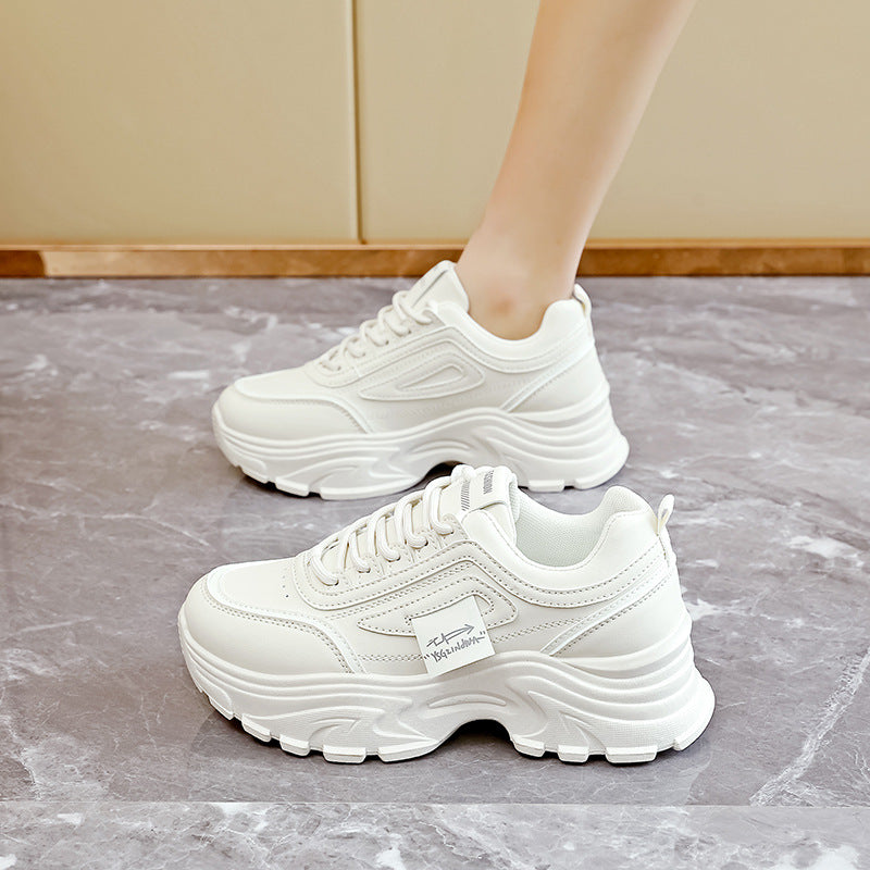 Damen Sneaker Bequem Chunky Laufsohle mit Dämpfung