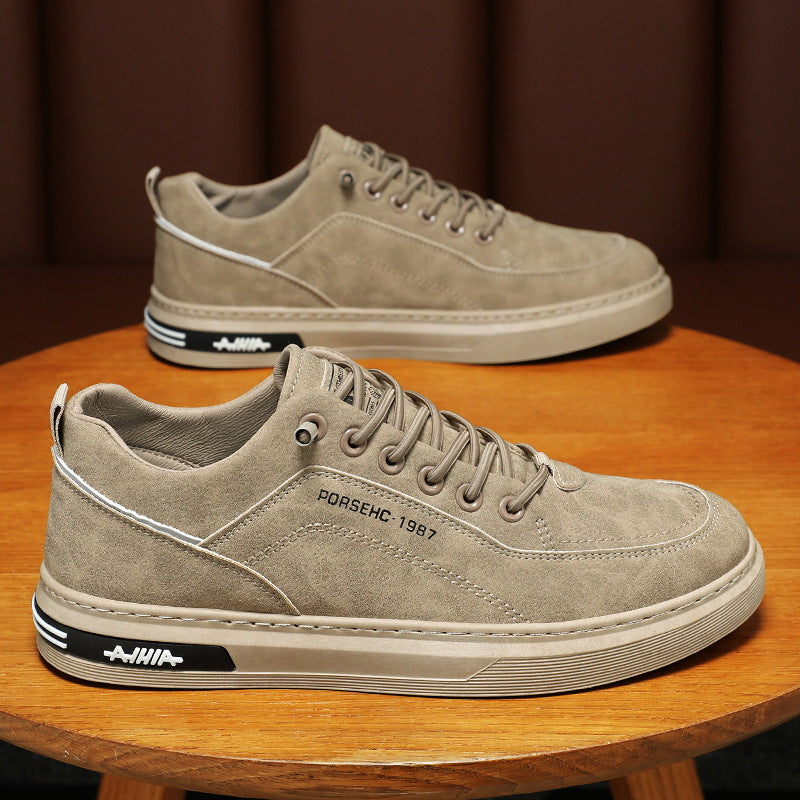 Damen Sneaker Wildleder Komfort Laufsohle