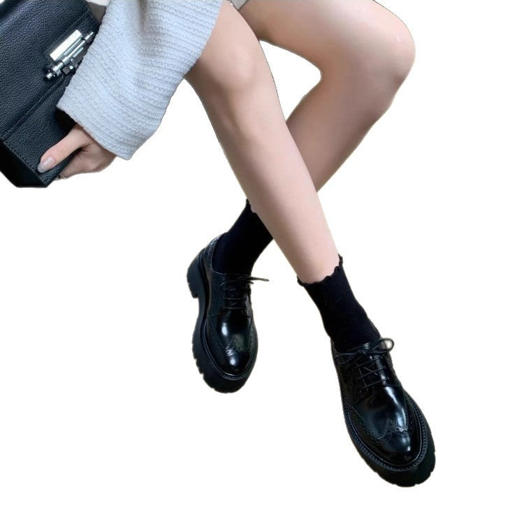 Damen Schnürschuhe Robust Elegant Leder