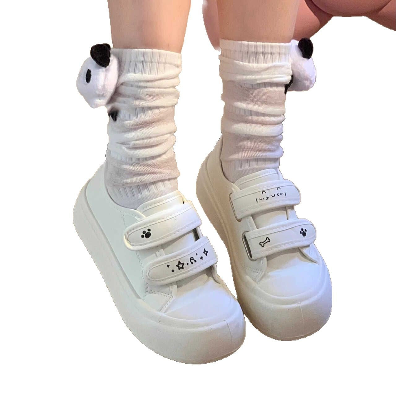 Damen Sneaker Weite Passform Klettverschluss Sportlich